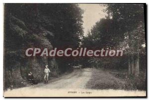 Postcard Old Appoigny Gorges