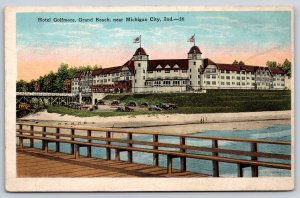 Michigan City Indiana~Hotel Golfmore on Grand Beach~Destroyed by Fire 1939~c1920