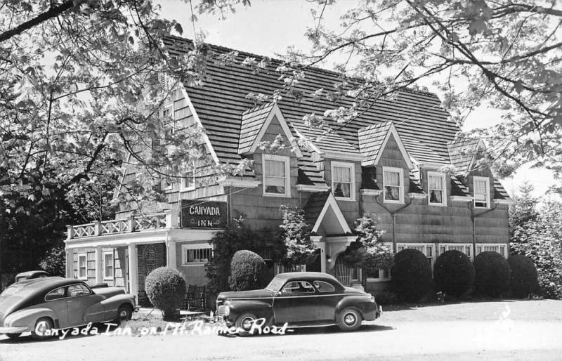 Mt Rainier Washington Canyada Inn Real Photo Antique Postcard K102299