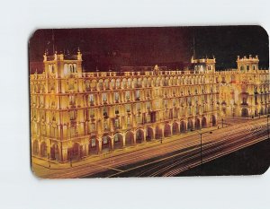 Postcard Illuminated view of the Twin Government Buildings, Mexico City, Mexico