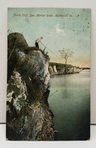 Humboldt Iowa, North Cliff Des Moines River Postcard