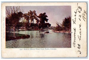 1906 Scene In Mineral Palace Park Pueblo Colorado CO Posted Vintage Postcard