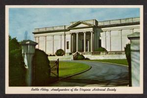 VA Hdqts Virginia Historical Society RICHMOND Postcard