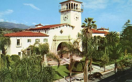 CA - Santa Barbara. Courthouse, 1950's