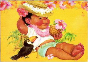 DOLE KIDS Advertising, Hawaii HI PINEAPPLE 4x6 Castle and Cooke Postcard CD2