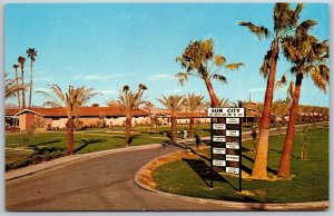 Vtg Sun City Arizona AZ Directory Sign Retirement Community Center Postcard