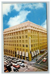 Vintage 1950's Postcard Bellevue Hotel Geary Street San Francisco California