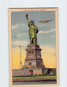 Postcard Statue Of Liberty, New York City, New York