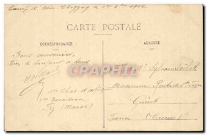 Morocco Fez Old Postcard troops and 65 mountain section in Machina's place in...