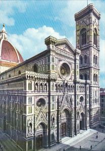 Italy Firenze Cattedrale Facciata e Campanile