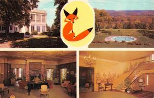 BROOKFIELD, CT Connecticut  FOX HILL RESTAURANT~INN Pool~Lobby ROADSIDE Postcard