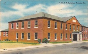 ATLANTA, GA Georgia  YWCA BUILDING~Phyllis Wheatley Branch  1955 Linen Postcard