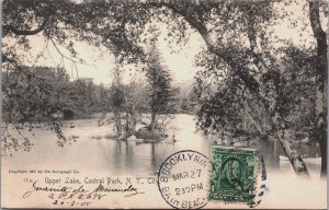 Upper Lake Central Park New York City Vintage Postcard C209