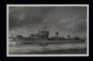 na8923 - Unknown Royal Navy Warship - Wright & Logan postcard