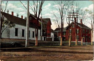 Thomaston, ME Maine  STATE PRISON & Warden's Home  PENITENTIARY  1909 Postcard