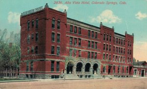 USA Alta Vista Hotel Colorado Springs Colorado Vintage Postcard 07.17