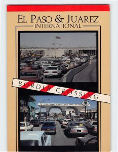 Postcard El Paso & Juarez International Border Crossing