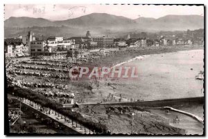 Modern Postcard St Jean De Luz View d & # 39ensemble its magnificent beach