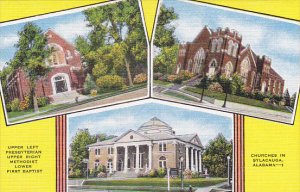 Alabama Sylacauga Presbyterian Methodist and First Baptist Church