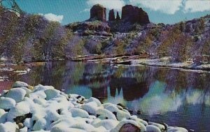 Arizona Oak Creek Canyon Wintertime At Baldwins Crossing