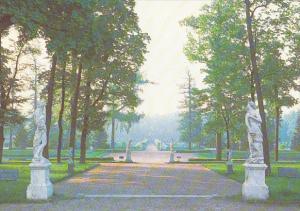 Russia Pushkin Main Avenue Of The Old Garden Catherine Park