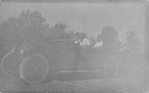 People in  Automobile Car Real Photo Vintage Postcard AA107