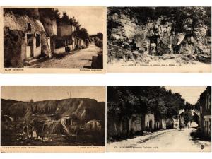 CAVE HOUSES MAISONS TROGLODYTES FRANCE 52 CPA