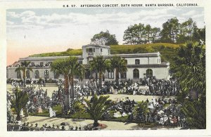 Afternoon Concert in Front of Bath House Santa Barbara California