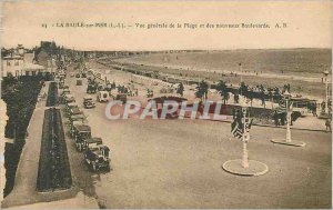 Old Postcard La Baule Sea (L I) Vue Generale de la Plage and new Boulevards