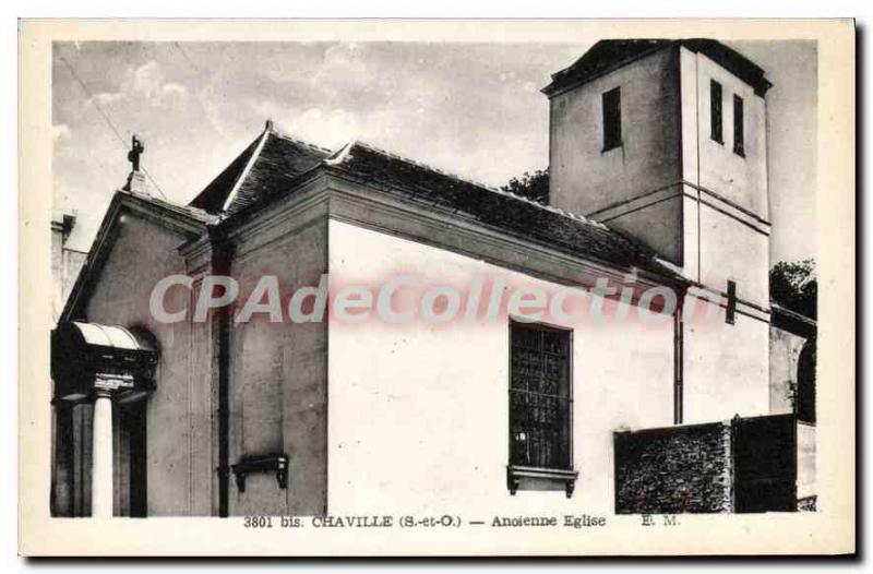 Old Postcard Chaville Ancient Church