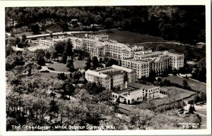 RPPC Greenbrier, White Sulphur Springs WV Vintage Postcard B15