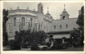 San Diego California CA Balboa Park Sailors Vintage Real Photo Postcard