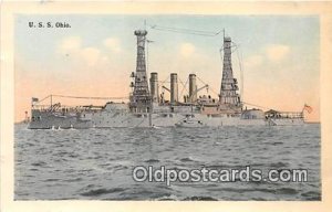 Military Battleship USS Ohio Unused 