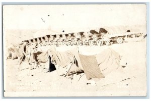 c1910's Ambulance Co. No. 7 Tents Near Namiquipa Mexico  RPPC Photo Postcard 