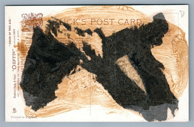 NEALE BIPLANE & SUBMARINE FLOTILLA ANTIQUE POSTCARD 