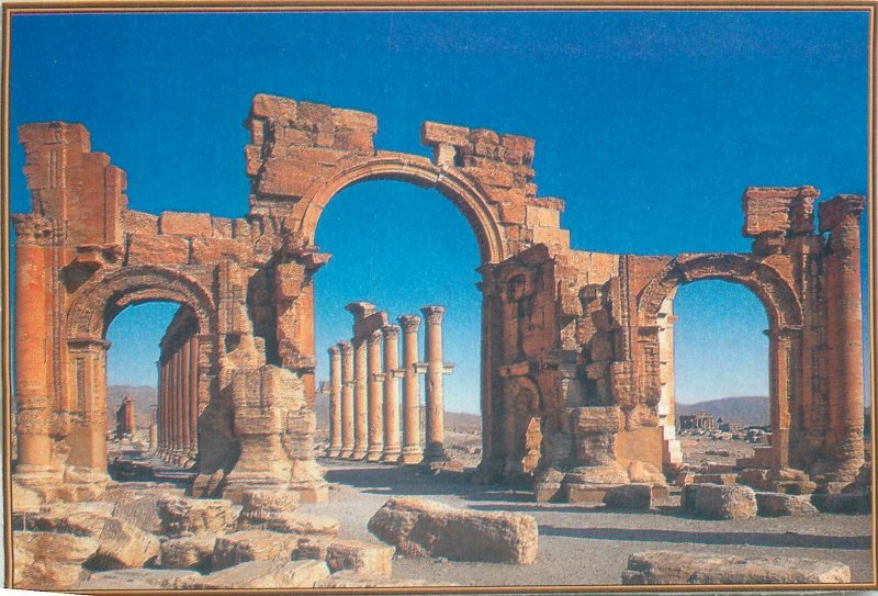 Post card Syria Palmyra Arch of Triumph