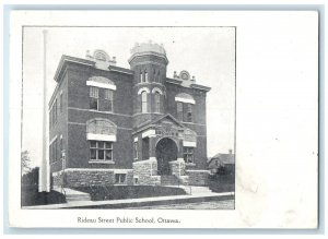 1906 Rideau Street Public School Ottawa Ontario Canada Antique Postcard