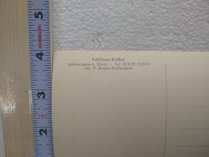 Postcard Veltliner Keller, Zürich, Switzerland