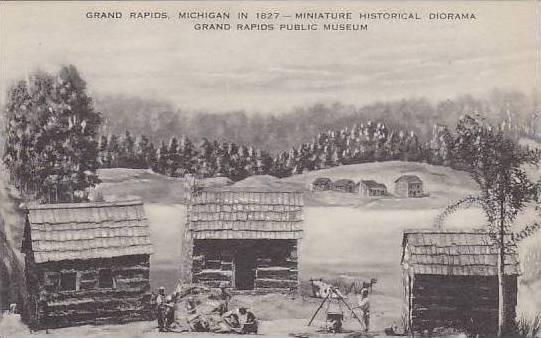 Michigan Grand Rapids Michigan In 1827 Miniature Historical Diorama Grand Rap...
