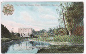 The Old Mill Humber River Toronto Ontario Canada 1910c postcard