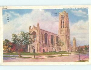 Pre-1980 UNIVERSITY OF CHICAGO CHAPEL Chicago Illinois IL AD1513