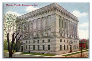 Masonic Temple Indianapolis Indiana IN UNP DB Postcard J18