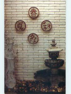 Unused 1980's ASIAN SYMBOLS ON WALL AT BEST WESTERN MOTEL Carlisle PA Q8419