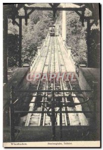 Old Postcard Wiesbaden Nerebergbahn Talfahrt
