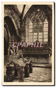 Old Postcard Locronan (fifteenth century) Interior of Penily Chapel where is ...