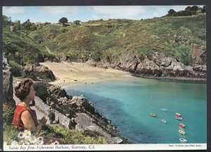 Channel Islands Postcard - Saints Bay From Fishermens Harbour, Guernsey RR4750