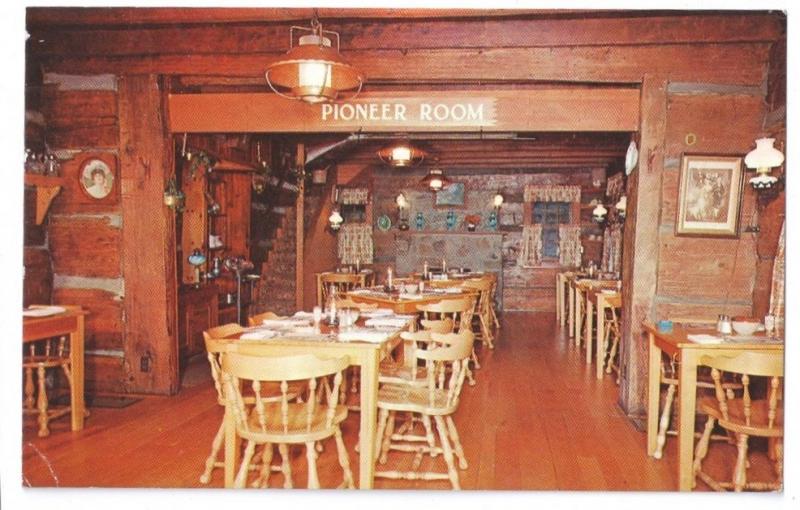 Gatlinburg TN Smoky Mts Restaurant Pioneer Inn Interior G Aiken Photo Postcard