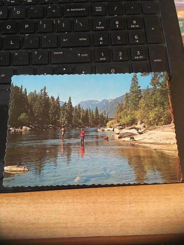 Vintage Postcard: Wenatchee River -near Leavenworth Washington