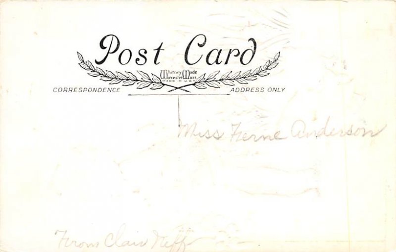 Holiday Easter Post Card Old Vintage Antique Writing on back