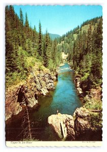 Upper St. Joe River Near Avery Idaho Postcard Continental View Card